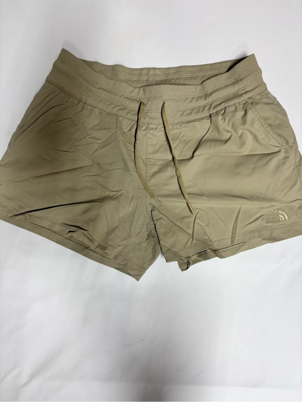 The North Face Women’s Medium Pull On Hiking Shorts Khaki Drawstring Outdoor